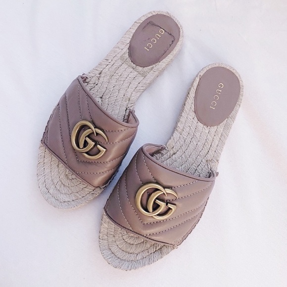Gucci Shoes - Gucci Leather Espadrille Sandals